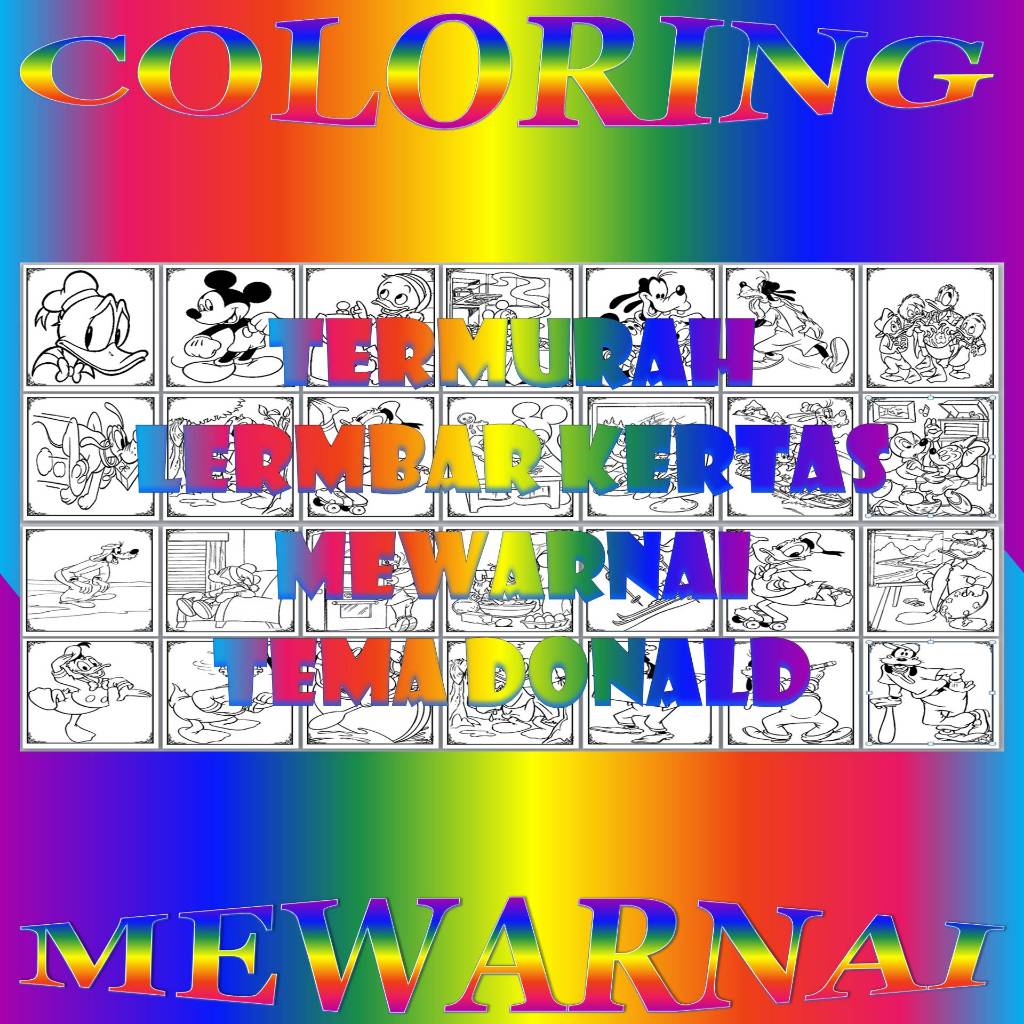 

Tema Donald Lembar Kertas Mewarnai