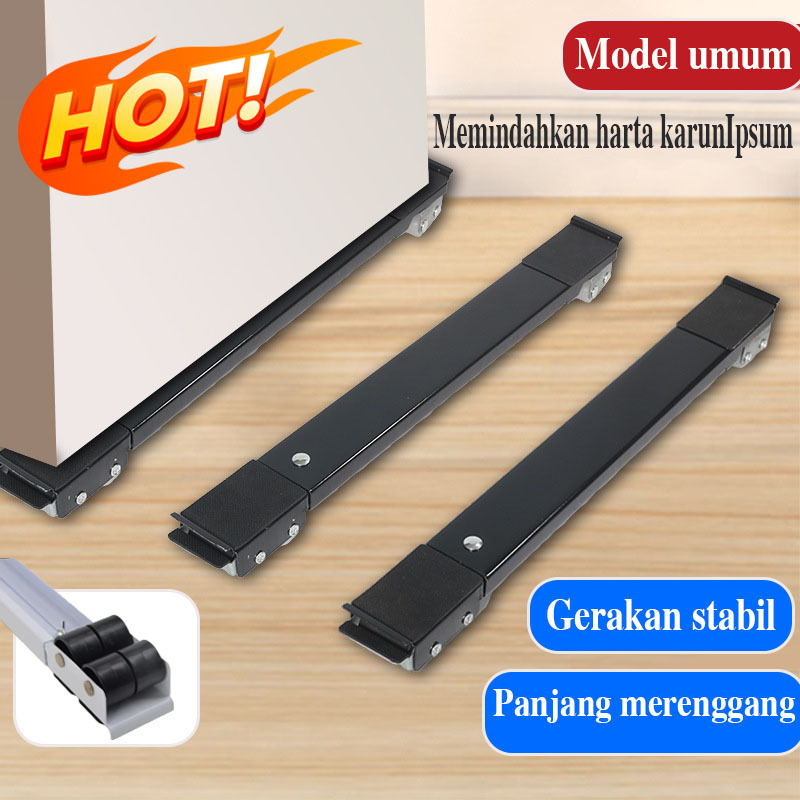 Roda Lemari Portable Roda kulkas / Tatakan kulkas / Tatakan mesin cuci  / Roda Kulkas Kuat