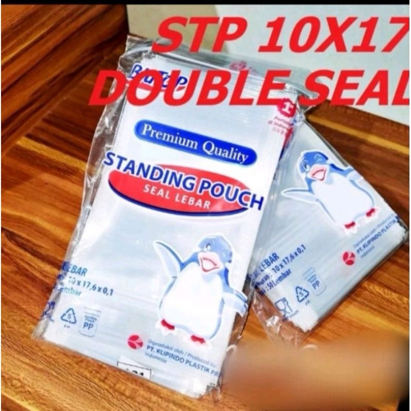 Plastik Standing Pouch Double Seal 10x17 cm