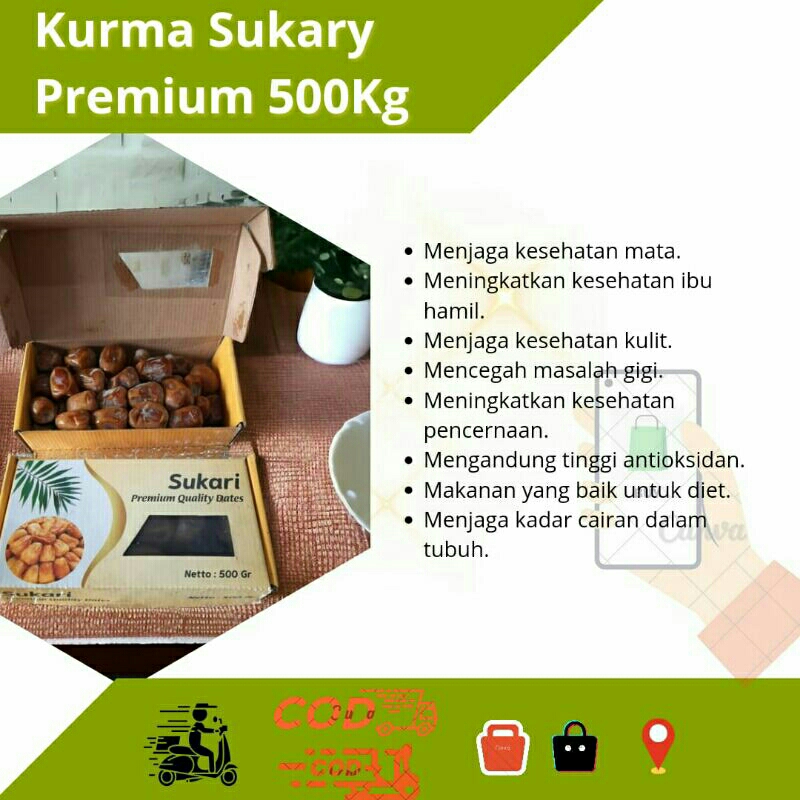 

Kurma Sukari 500gr ori import