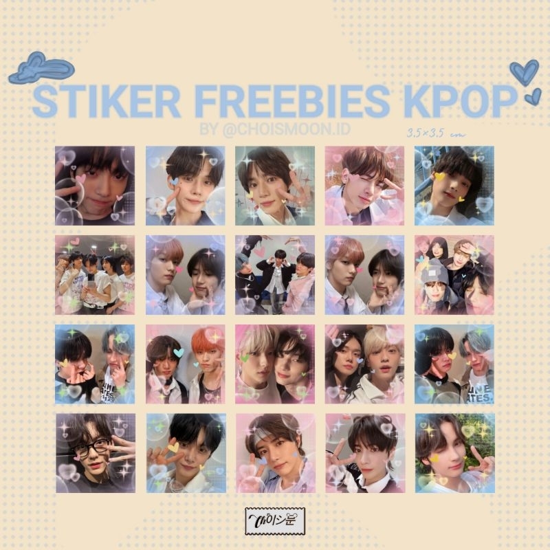 

Choismoon | Stiker Freebies/Deco Kpop 3,5 × 3,5 CM 30 & 60 PCS