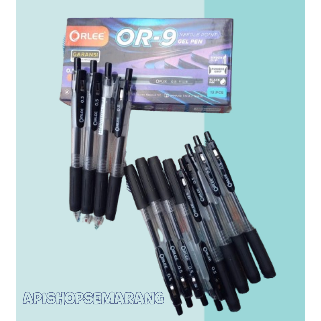 

Bolpoint OR-9 Gel Pen Sarasa By Orlee 1 Pack Isi 12 Pcs