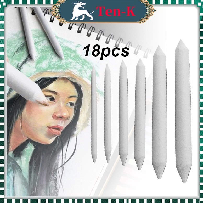 

KODE U78N Art Kreation Paper Stump Paper Pencil Blending Stump 3 Set 18Pcs