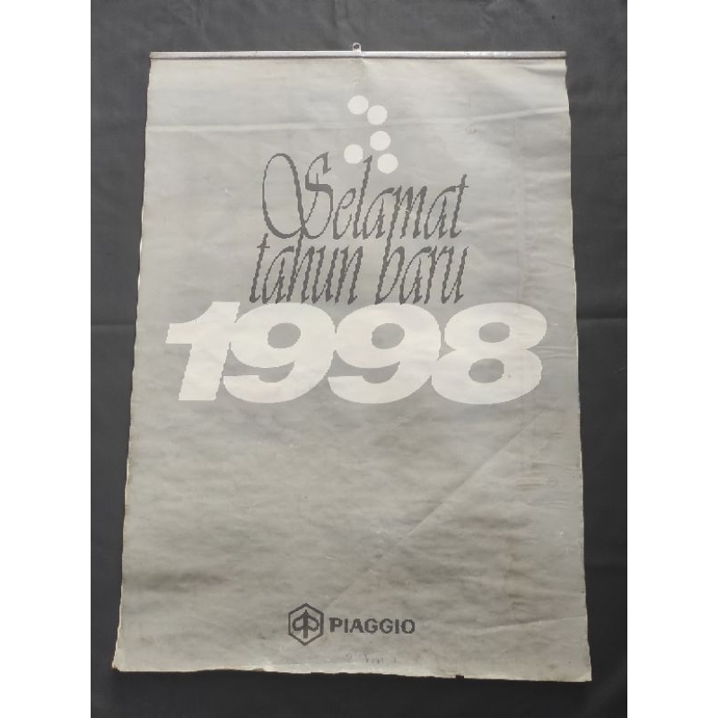 

KALENDER VESPA 1998 EX DEALER RESMI NOS