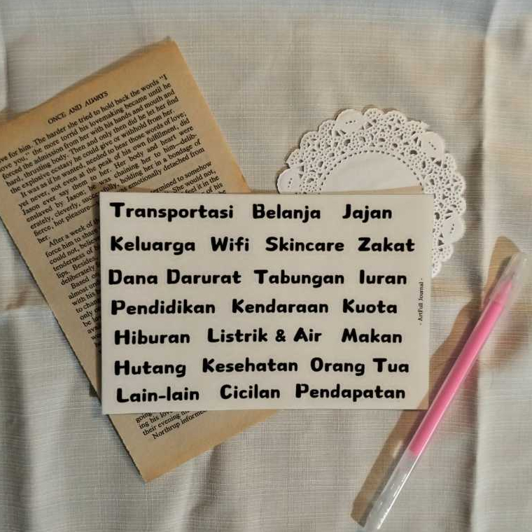 

[Artfull] Sticker Budget Budgetin Keuangan Cocok Untuk Mencatat Keuangan Pribadi