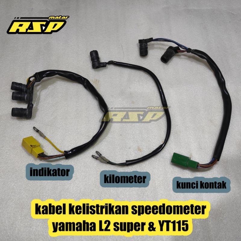 kabel kelistrikan lampu speedometer spedometer spidometer yamaha l2 super dan yt115