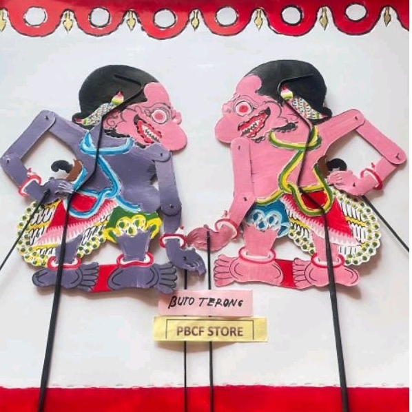 WAYANG BUTO TERONG BAHAN KERTAS DUPLEK TEBAL