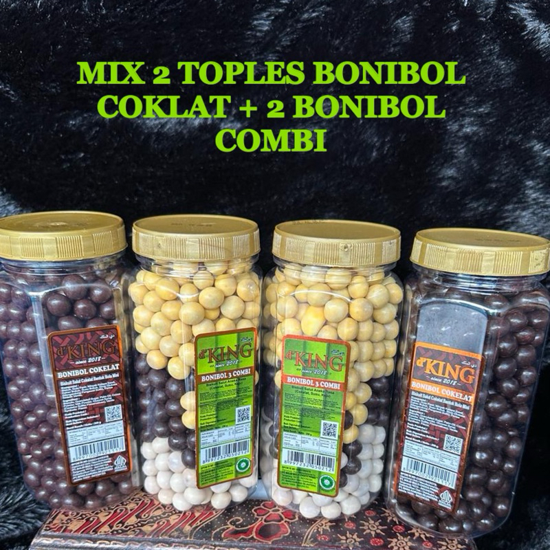 

d' KING MIX 2 Toples Bonibol Coklat + 2 Toples bonibol Combi