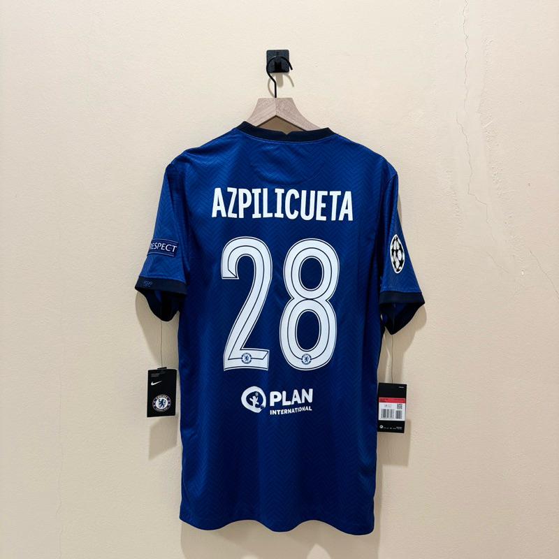 Jersey Original Chelsea Home 2020/2021 Champions League Winner Azpilicueta #28