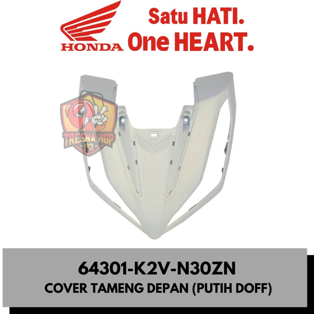 64301-K2V-N30ZN COVER TAMENG DEPAN (PUTIH DOFF) NEW VARIO ESP 125 K2V ORIGINAL | COVER FRONT 64301K2