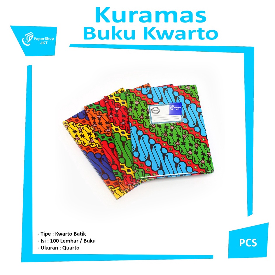 

Flash Product KURAMAS Buku Kwarto Hard Cover 1Lembar Pcs