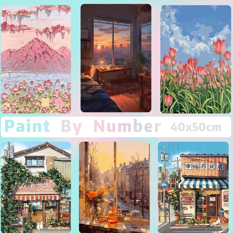 

Super Shopping With Frame Paint By Number Set 4 x 5 cm Realism Edition DIY Painting Kit Numbers Lukis Canvas 4x5cm Melukis Nomor Numbering Kanvas Art Gambar Anak Dewasa Kids Adult Canvas Paint By Number Kit Digital Oil Painting DIY Paint