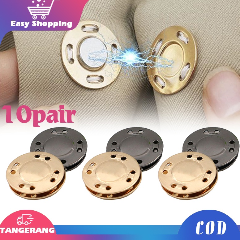 

KODE R55T 1pair Kancing Magnet Jahit Tas DIY Magnet Button 125mm Magnetic Button Untuk Apparel Bag