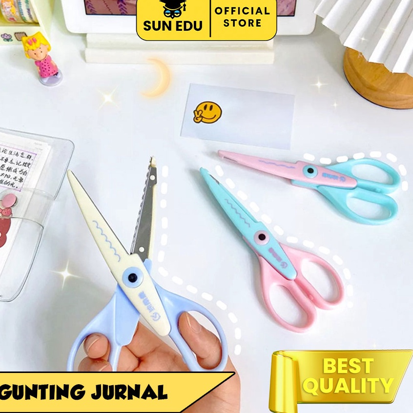 

Top Promo Gunting DIY zigzag gerigi Scissors craft gelombang