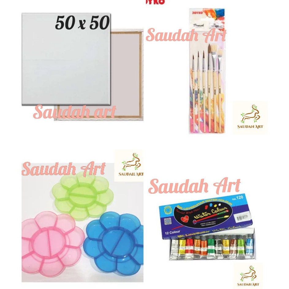 

Obral Terkini Paket Lukis Kanvas kanvas 5x5kuaspalet cat air