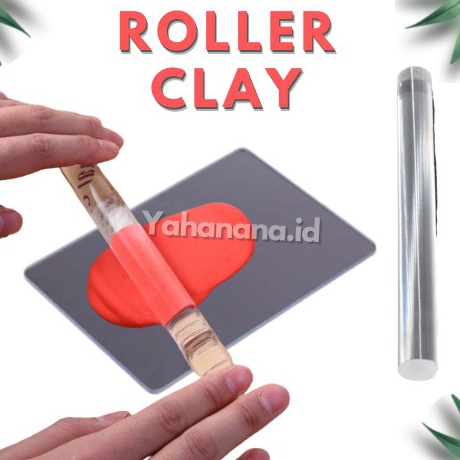 

Super Korting ROLLER CLAY ACRYLIC AKRILIK ROLLING PIN FONDANT ALAT CLAY TOOLS CLAY