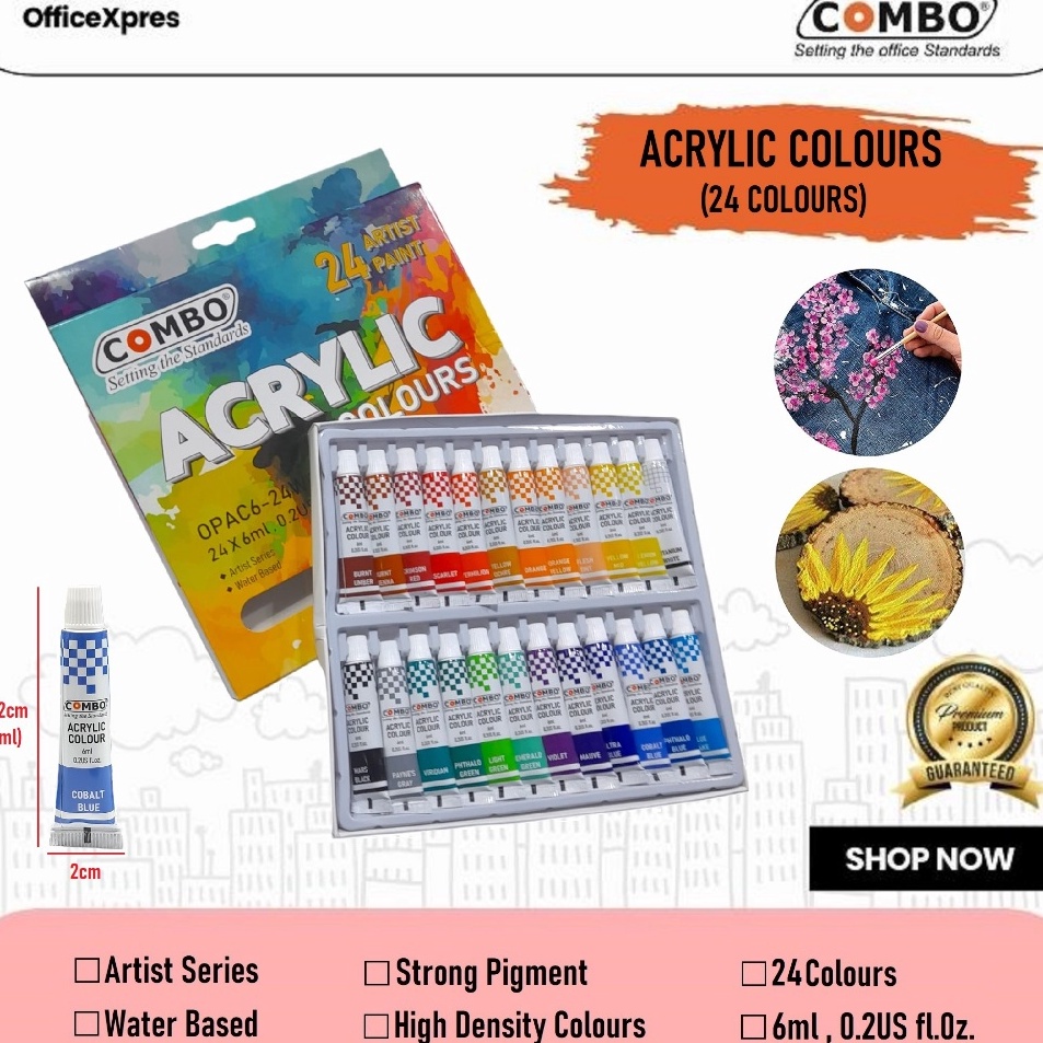 

Paket Istimewa Cat Akrilik 24 Warna 18 Warna 12 Warna Acrylic Colours Painting Cat Lukis Akrilik
