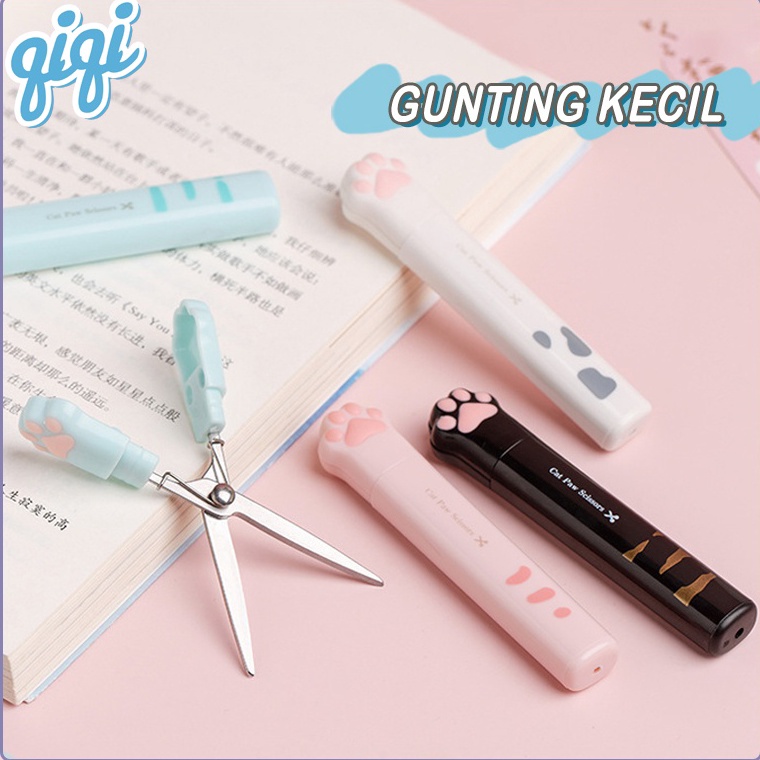 

KODE L15V Gunting Lipat Saku Mini Alat Gunting cakar kucing gunting kecil portabel gunting pena mini gunting multifungsional Scissors Kids Student Paper Cutting Stationery Qiqi Treasure