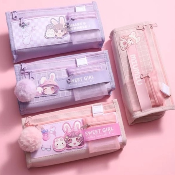 

Limited Edition zwq K4 Kotak Pensil Ala Korean Student Motif Kartun Lucu Kotak Pensil Karakter Kartun