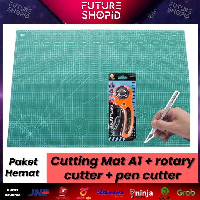

KODE I46A Paket Cutting Mat A1 Rotary Cutter 45mm Pen Cutter