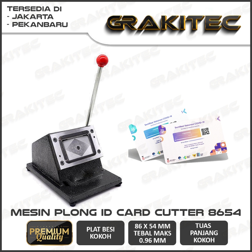 

KODE V72P Alat Potong ID Card Plong ID Card PVC Card Cutter GRAKITEC 8654 Cabang Jakarta