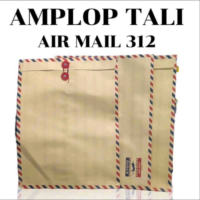 

Amplop Coklat Tali Air-Mail 312 / Amplop Air-Mail / Amplop Lamaran Kerja ( 1pack isi 10pcs )