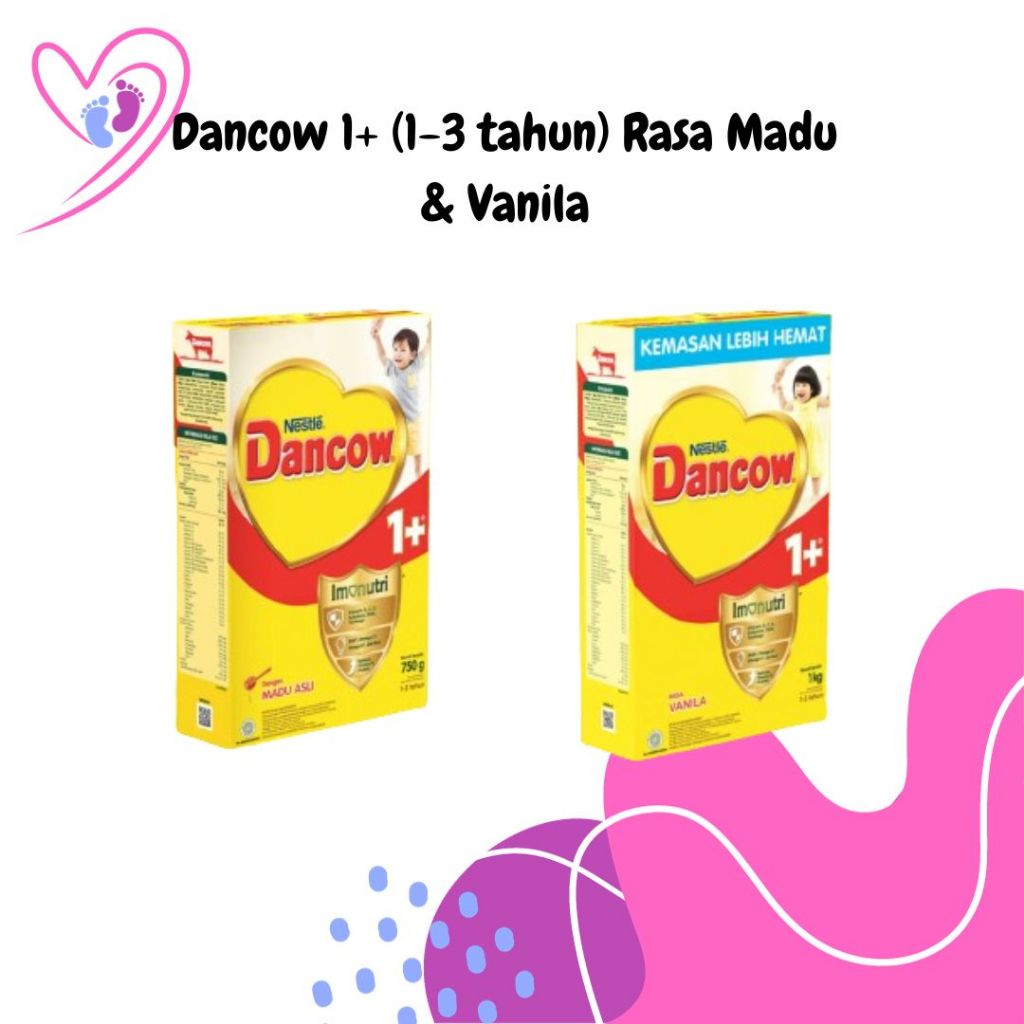 Dancow 1+ Susu Pertumbuhan Vanila & Madu Asli 1-3 Tahun 1 kg