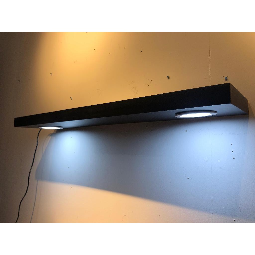 Rak dinding lampu dapur ambalan kayu custom 190x15, 120X30cm