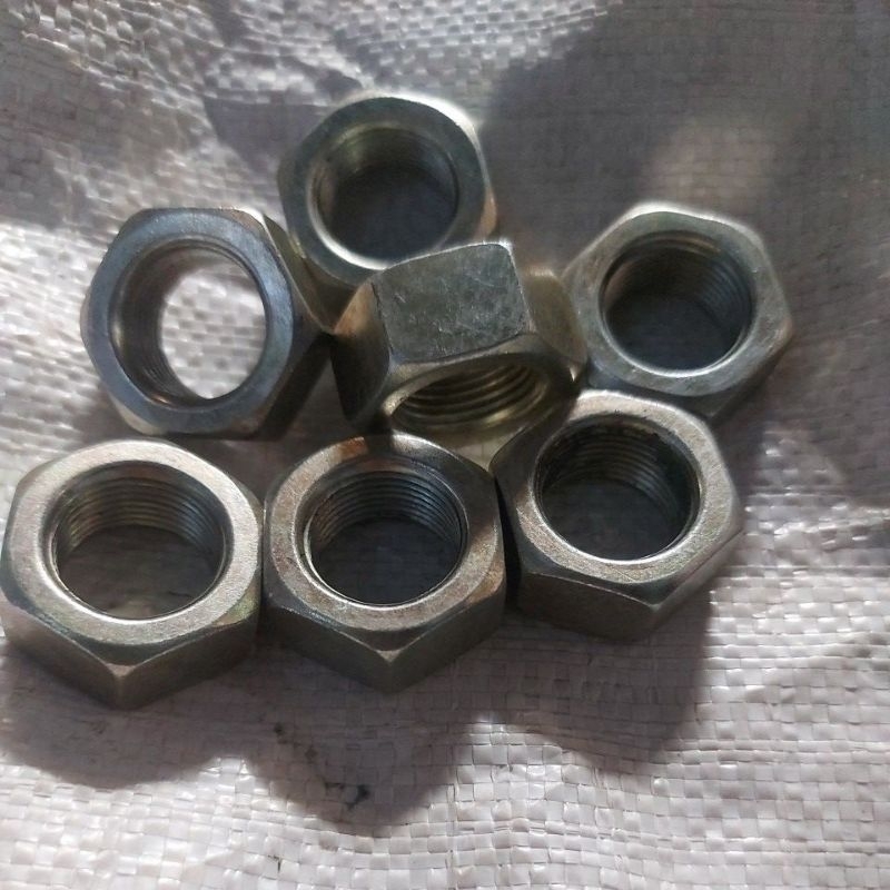 Mur M20 Drat Halus 1.5 Semi Kuning Pitch Halus M20 1.5 Kunci 30