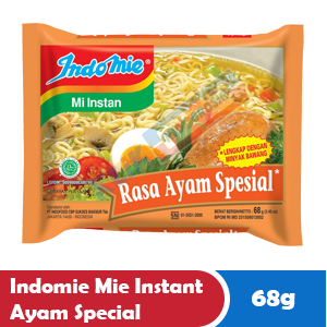 

INDOMIE MIE INSTANT AYAM SPECIAL PCK 68g