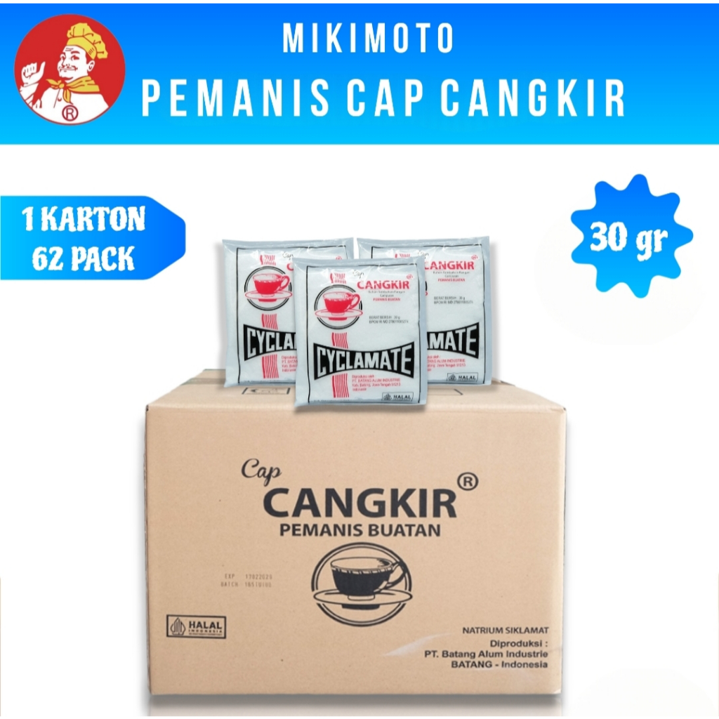 

CAP CANGKIR Pemanis Cap Cangkir Sari Manis / Pemanis Makanan Dan Minuman CC 30 - Kemasan 30gr (1 Karton Isi 620 Pcs)