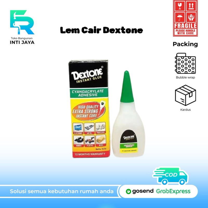 Lem Cair merk Dextone / Lem Setan / Lem Korea / Lem Tetes Cair Besi
