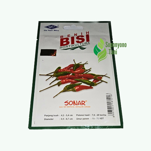Benih Bibit Bisi Cabai Rawit Sonar Cap Kapal Terbang isi (100 biji) Asli Kemasan Pabrik