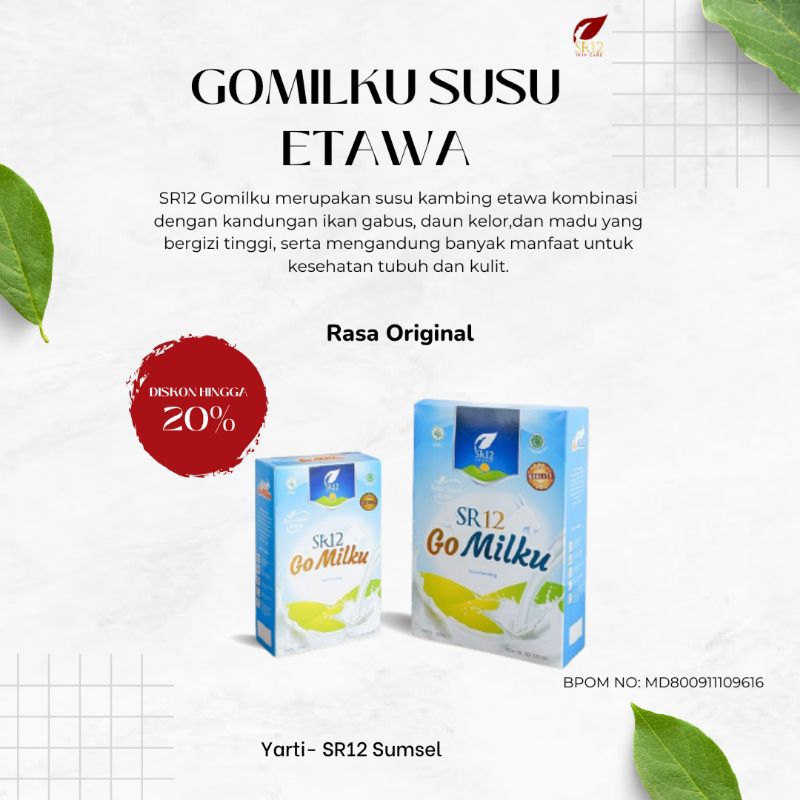 

Gomilku SR12 Susu Etawa Original