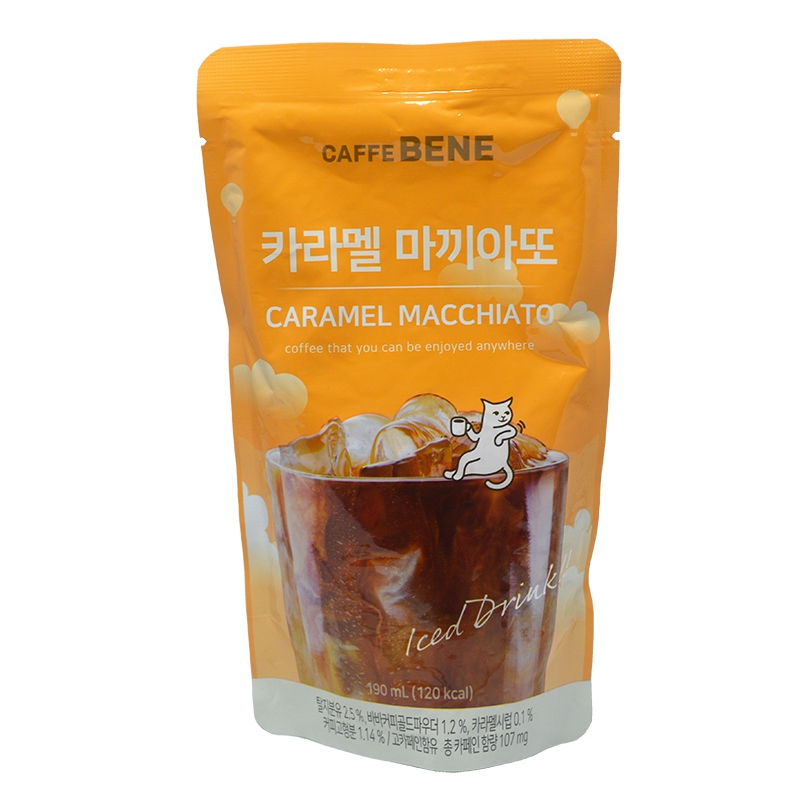 

CAFFEBENE CARAMEL MACCHIATO POUCH COFFEE 190 ML