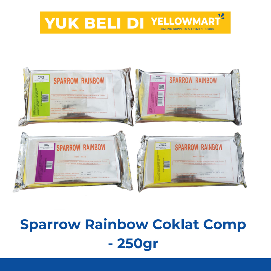 

Sparrow Rainbow Coklat Compound Coklat Batang - 250gr
