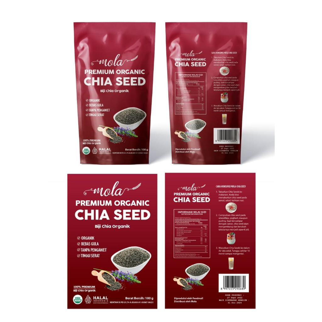 

Mola Premium Organic Chia Seed 100gr