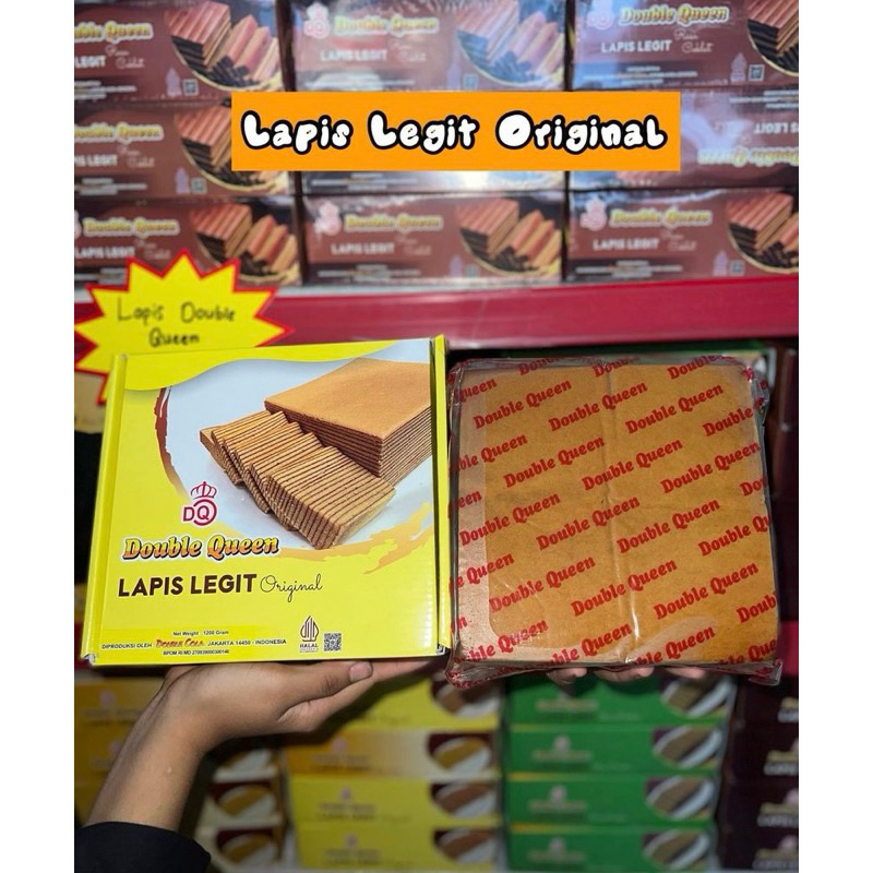 

Double Queen Lapis Legit Original / Chocolate Coklat Cokelat Best Seller 1200 gr