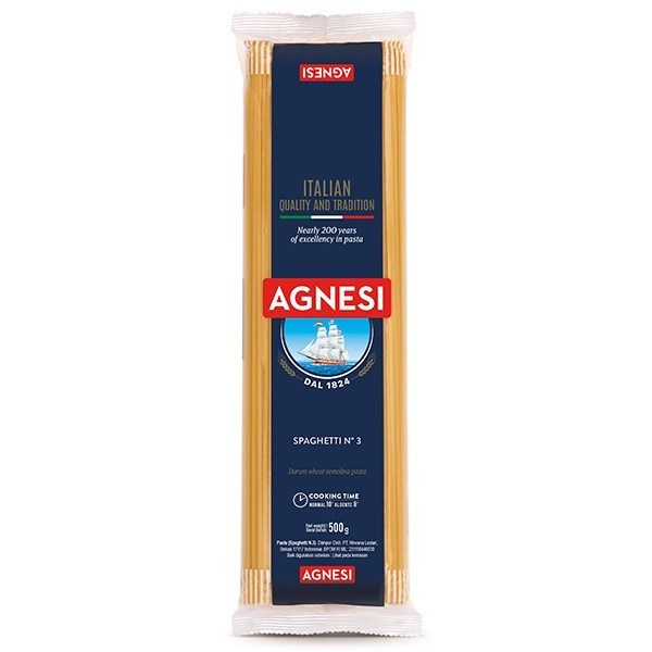 

Agnesi Spaghetti 500gr pasta Spagethi Spageti Spagetti