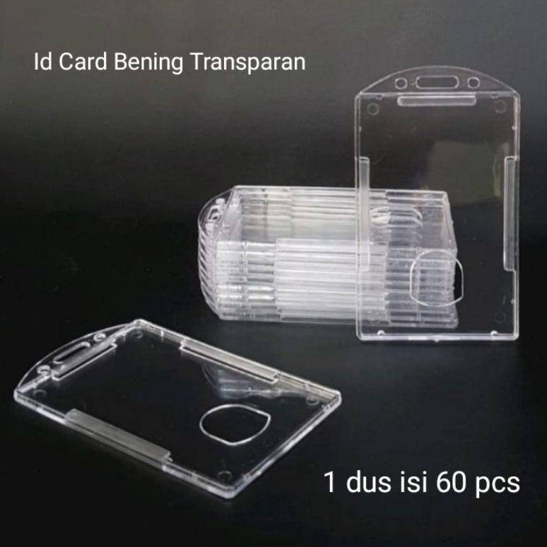 

Frame Casing Id Card Bening Tempat Id Card Holder aklirik Transparan / ID Card Konser