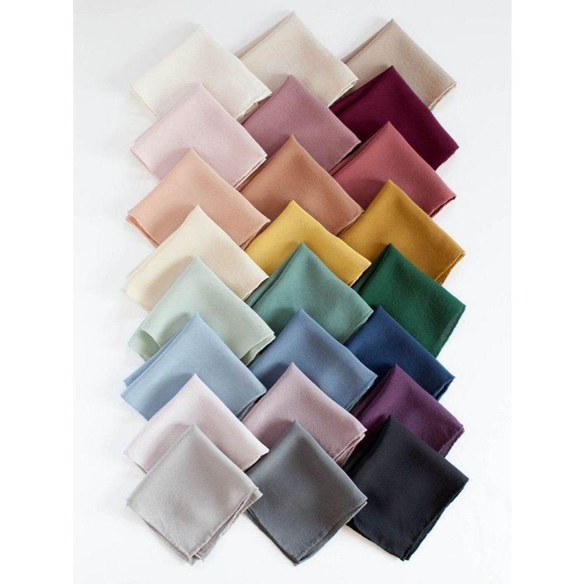 Hijab Segiempat Swarovsky Double Chiffon