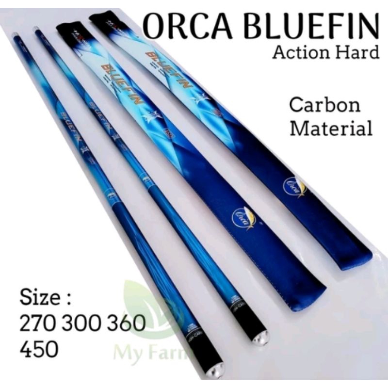 JORAN PANCING TEGEK CARBON RINGAN  KAKU ORCA BLUEFIN 360 free packing pipa pvc