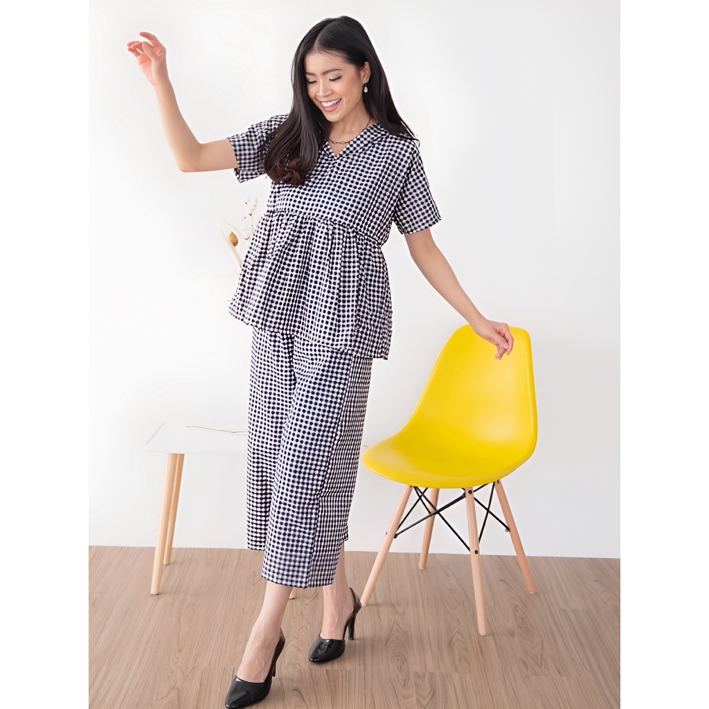 Setelan Celana Kulot Korean Style/Setelan Wanita 2in1/Set Hoodie Square/Setelan Hoodie kotak