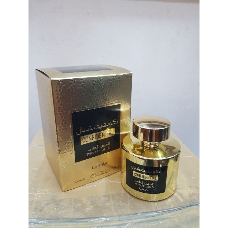 Parfum Confidential private Gold 100ml. EDP original By Lattafa