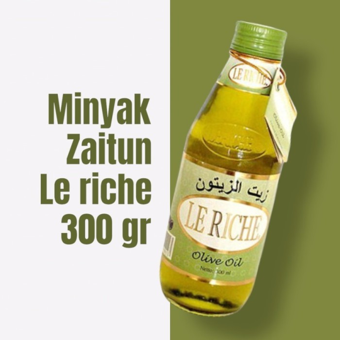 

Minyak zaitun Le Riche original / zaitun pomace 500 / zaitun pomace 1liter