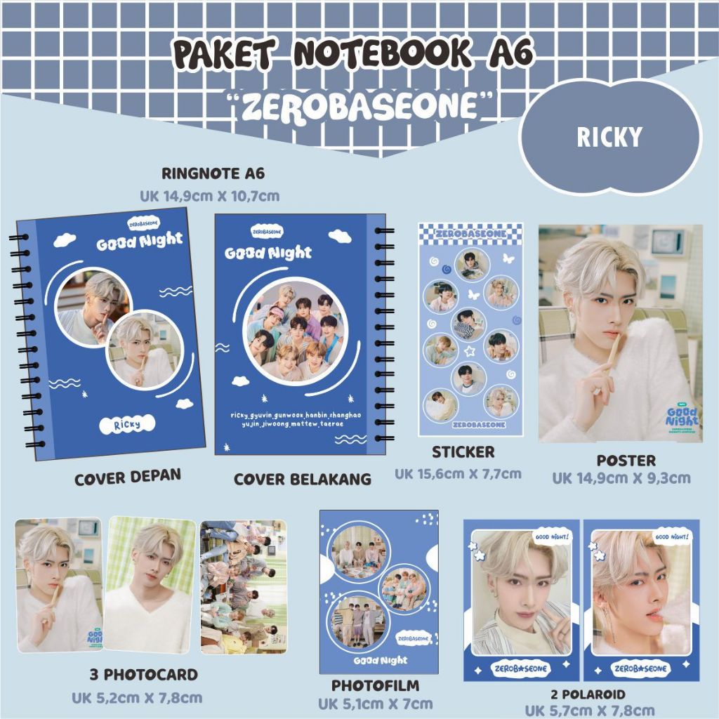 

(PACKING BOX) PAKET HEMAT NOTEBOOK A6 ZEROBASEONE - SEASON GREETING 2024