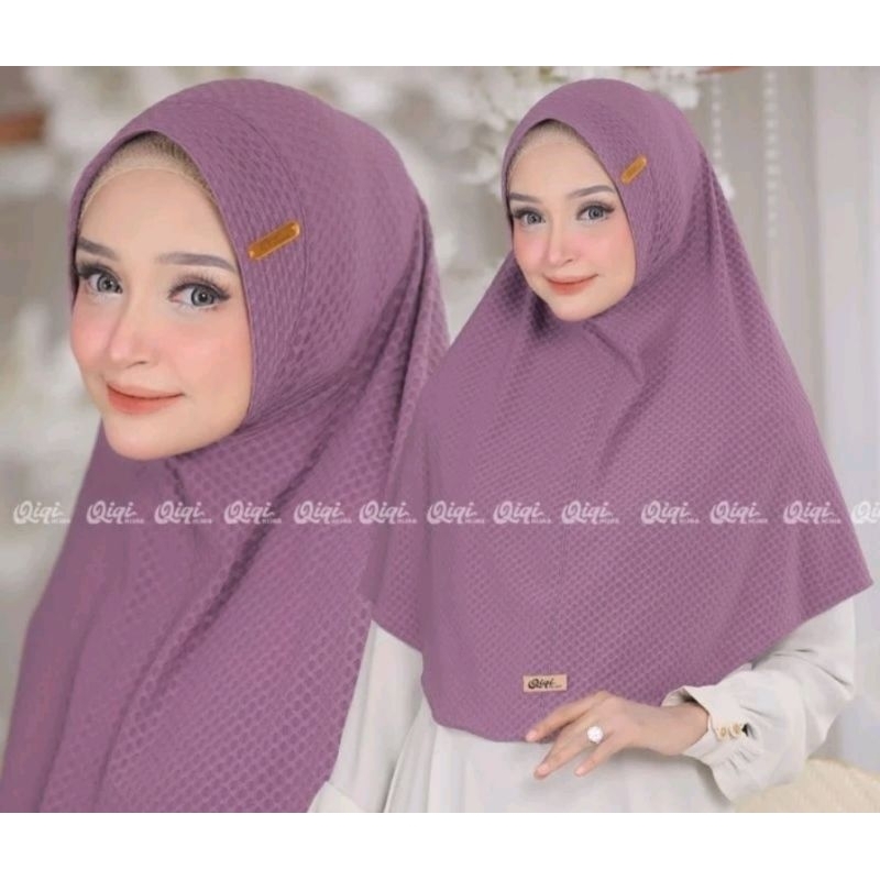 SHIREN•jilbab instan jersey wafell•jilbab instan pet motif
