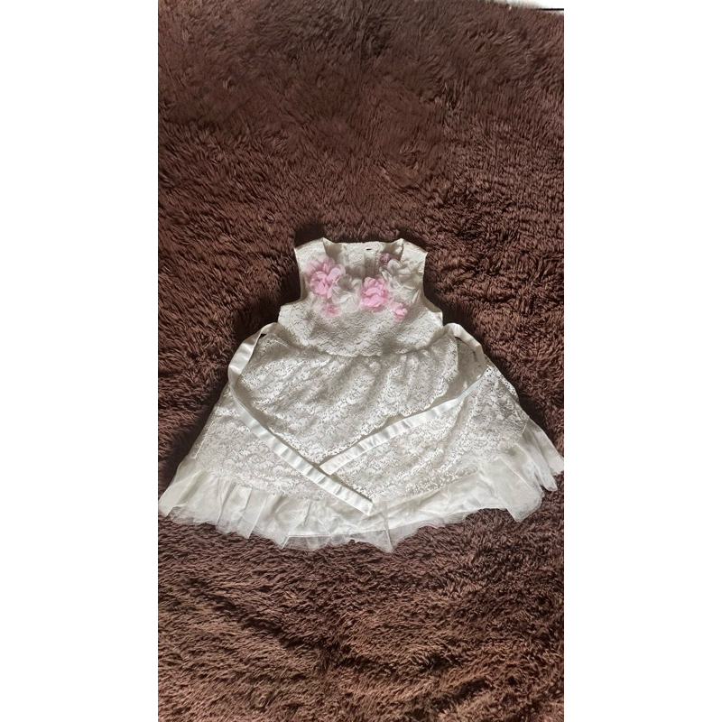 PRELOVED Dress putih anak ESTRELLA size 1