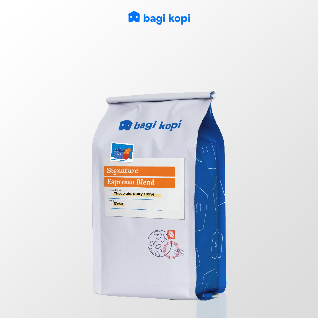 

Kopi Espresso Arabica Robusta Blend 50:50 Bagi Kopi - Wholebeans 1 kg