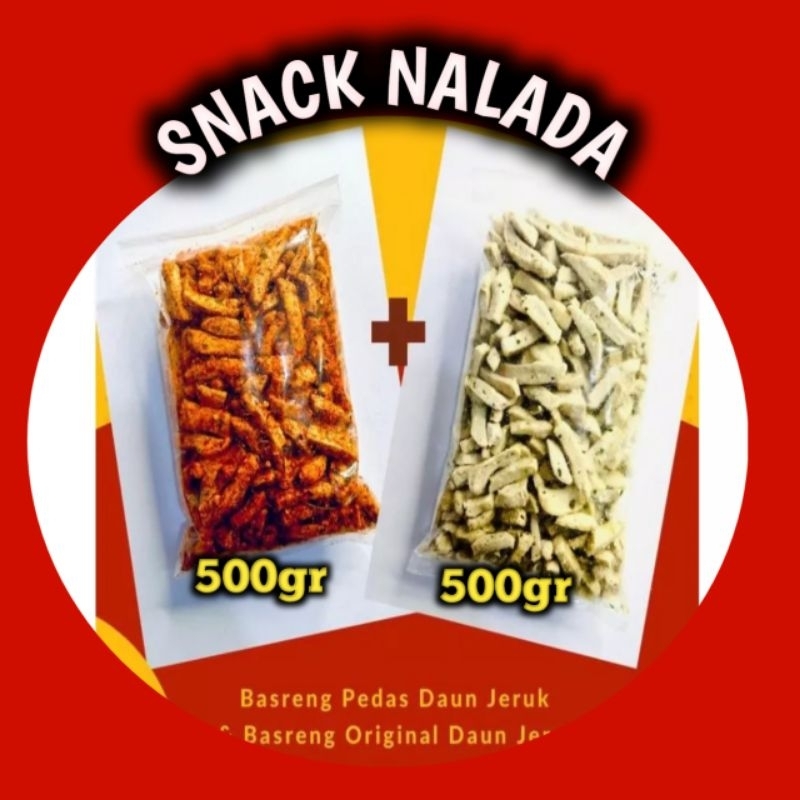 

BASRENG PAKET 1KG PEDAS JERUK - 500gr Original jeruk & 500gr Pedas jeruk